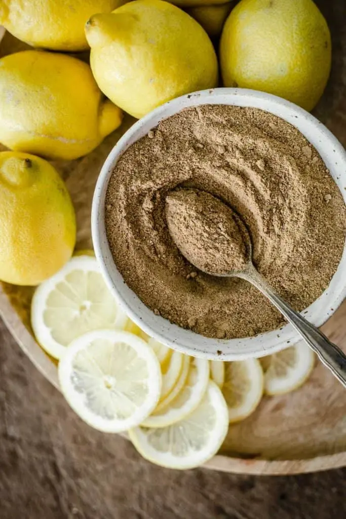 Lemon peel powder